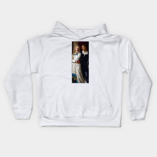 Hamlet and Ophelia by Hugues Merle Kids Hoodie